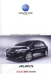 Каталог аксессуаров для Toyota AURIS