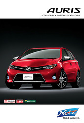 Каталог аксессуаров для Toyota AURIS